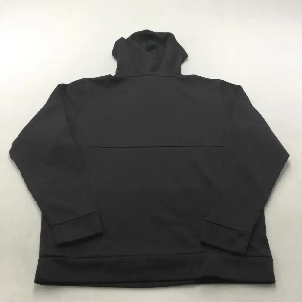 The North Face Hoodie Mens X-Large Gray Fleece Pullover Sweatshirt Logo Kangaroo